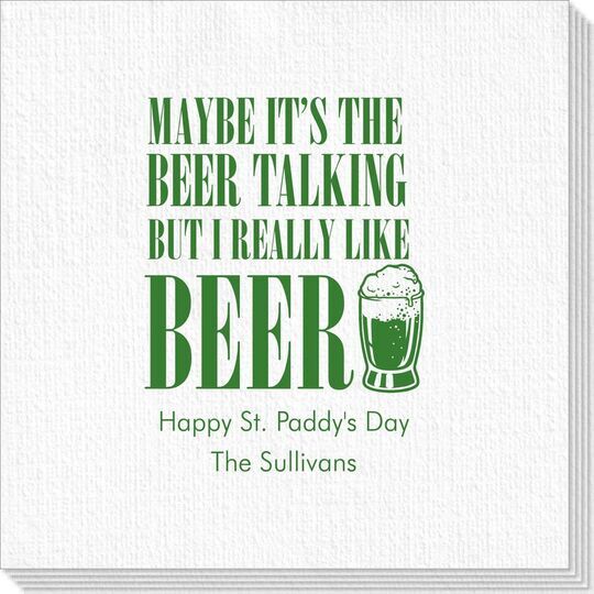 Maybe It's The Beer Talking Deville Napkins